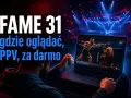 FAME 31: dowiedz się, gdzie oglądać galę PPV, nawet za darmo. Laptop pokazuje walkę MMA na tle areny.