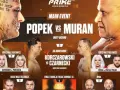 Plakat zapowiadający Prime MMA: Popek vs Muran, Korczarowski vs Czarnecki i inne walki. Wyniki walk Prime MMA już wkrótce!