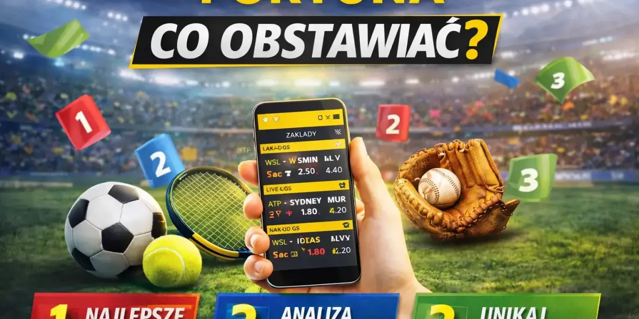 Co obstawiać u bukmachera? Piłka nożna, tenis, baseball i aplikacja mobilna Fortuna. Najlepsze typy, analiza i kontrola, unikaj przypadku.