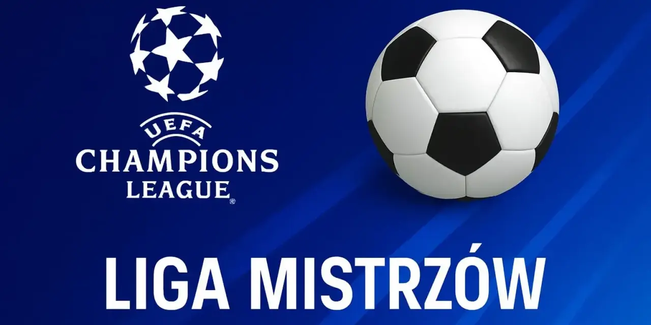Liga Mistrzów w TVP! Logo UEFA Champions League i piłka nożna. Sprawdź transmisje, terminarz i gdzie oglądać mecze.