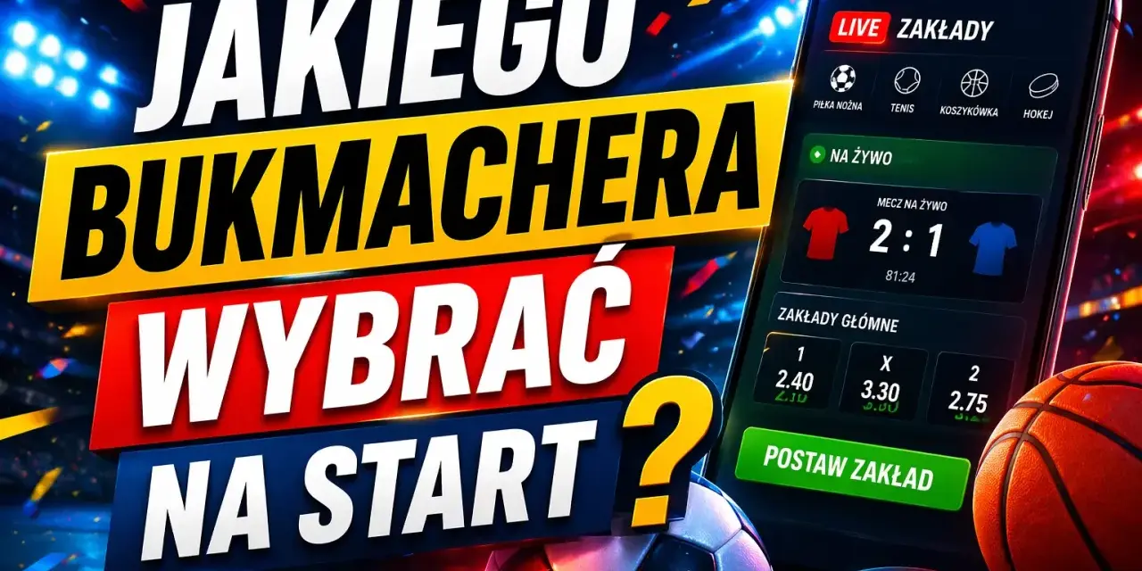 Jakiego bukmachera wybrać na start? Aplikacja mobilna z zakładami na żywo, piłką nożną i koszykówką.