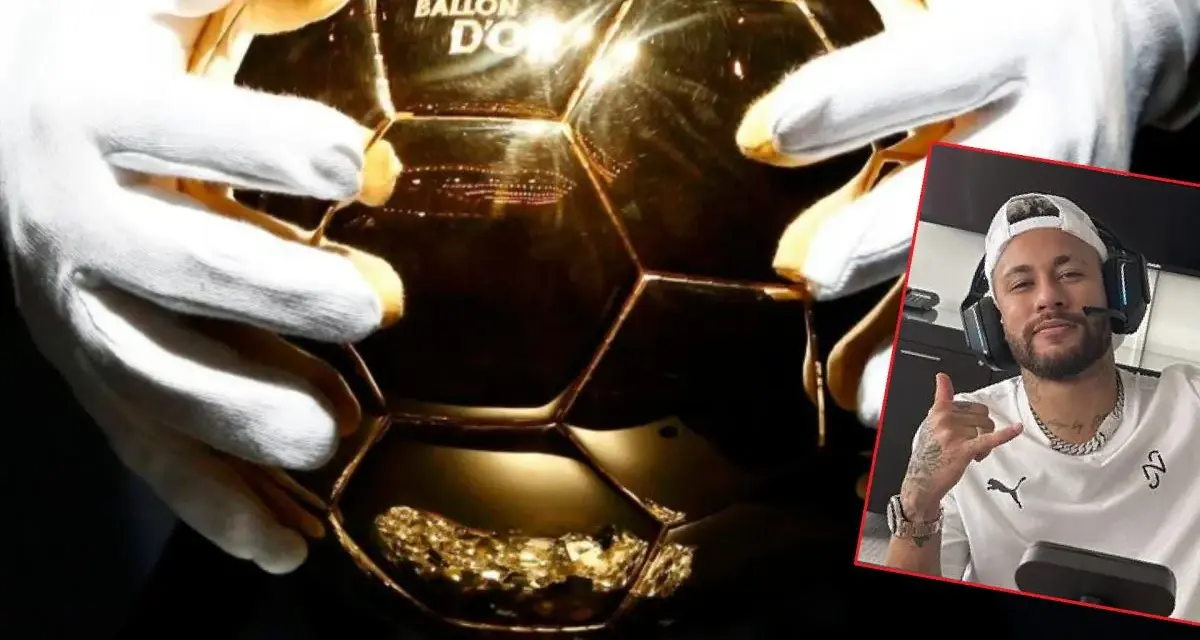 Złota Piłka FIFA, o którą pyta wielu fanów, czy Neymar ją kiedyś zdobędzie? Piłkarz w słuchawkach z gestem "na luzie".