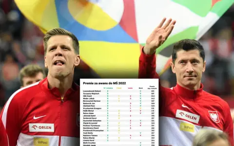 Piłkarze reprezentacji Polski w piłce nożnej, w tym Lewandowski, zarabiają premie za awans do MŚ 2022. Tabela pokazuje ich zarobki.
