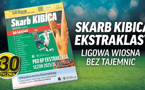 Skarb Kibica Ekstraklasy - magazyn z ligową wiosną bez tajemnic. Od 30 stycznia dostępna oficjalna karta kibica.