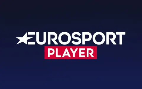Logo Eurosport Player. Oglądaj ulubione sporty na żywo i na żądanie.