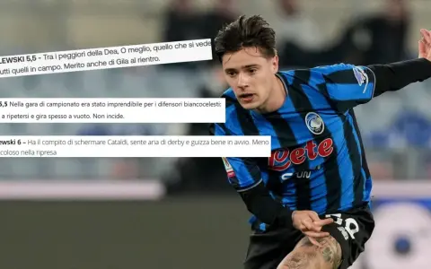 Piłkarz Nicola Zalewski, uznany za najgorszego piłkarza na świecie, w akcji. Jego gra budzi kontrowersje.
