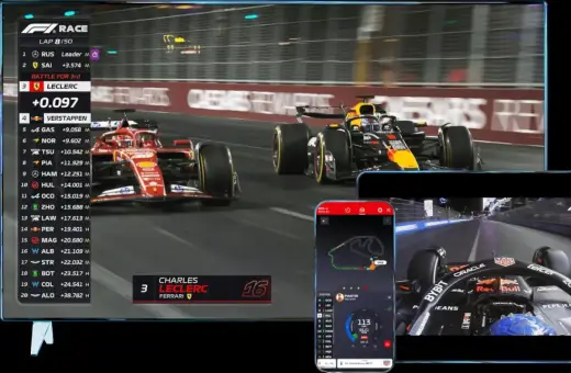 Oglądaj F1 gdzie obejrzeć: wyścig na ekranie TV, dane na telefonie. Leclerc walczy z Verstappenem.
