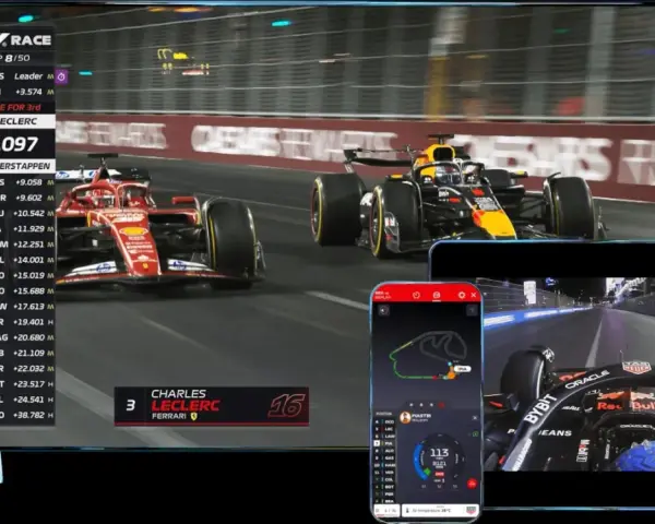 Oglądaj F1 gdzie obejrzeć: wyścig na ekranie TV, dane na telefonie. Leclerc walczy z Verstappenem.