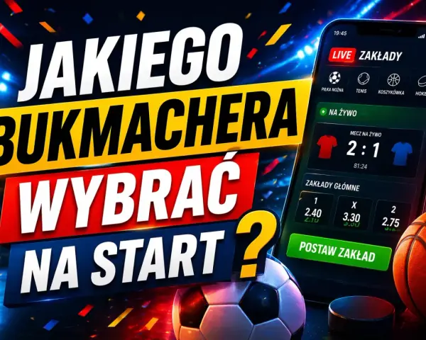 Jakiego bukmachera wybrać na start? Aplikacja mobilna z zakładami na żywo, piłką nożną i koszykówką.