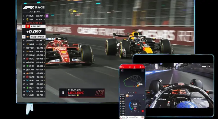 Oglądaj F1 gdzie obejrzeć: wyścig na ekranie TV, dane na telefonie. Leclerc walczy z Verstappenem.