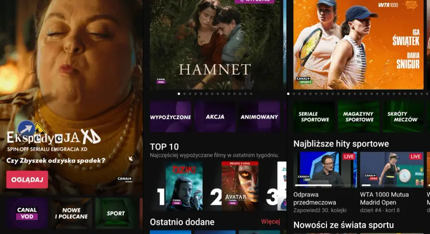 Telewizja internetowa ranking: aplikacja Canal+ oferuje filmy, seriale i sport. Zobacz TOP 10 najchętniej wypożyczanych tytułów.