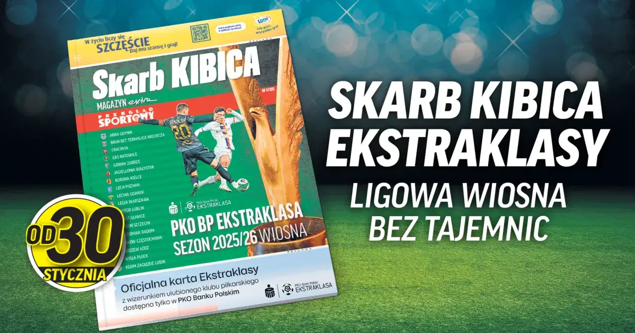 Skarb Kibica Ekstraklasy: ligowa wiosna bez tajemnic. Magazyn z przeglądem sportowym i oficjalną kartą kibica od 30 stycznia.