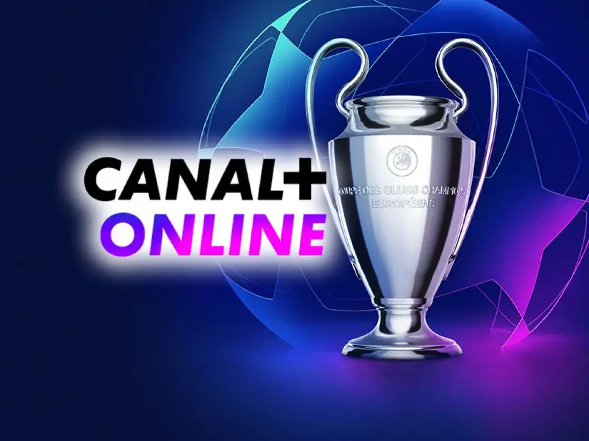 Liga Mistrzów: Barcelona gra dalej! Gdzie oglądać mecze na Canal+ Online. Puchar Mistrzów i logo Canal+ Online.